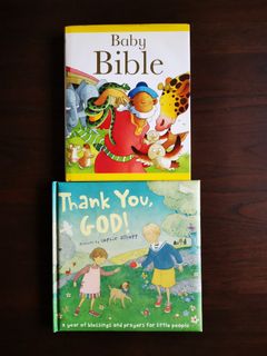 Baby Bible and Thank You God Hardcover books Hobbies Toys