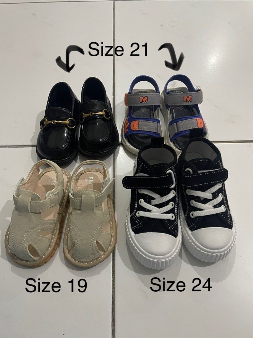 Baby shoe size 19 21 24