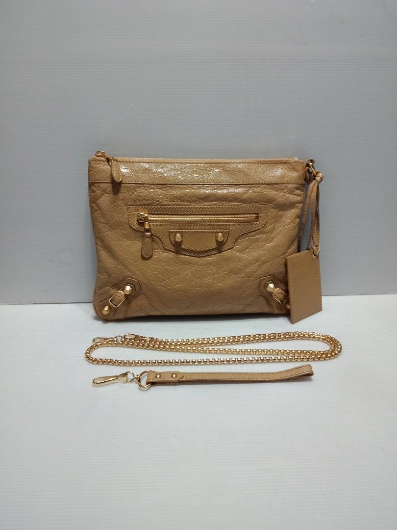 Balenciaga leather clutch sale