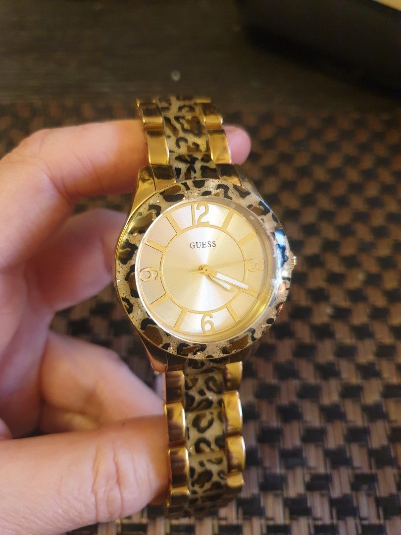 Guess leopard print watch price 2025
