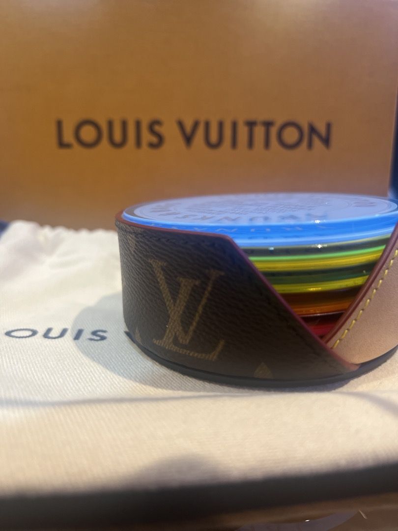 Louis Vuitton Multicolor Plexiglas Monogram Fluo Coasters Set