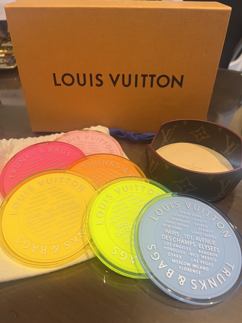 Louis Vuitton Multicolor Plexiglas Monogram Fluo Coasters Set Louis Vuitton