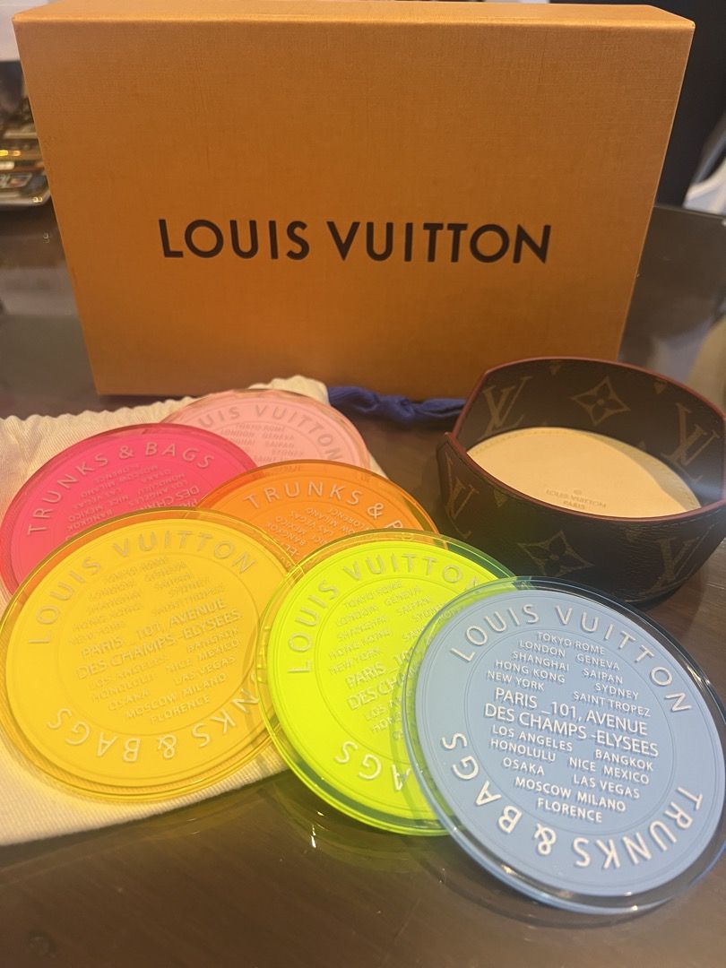Louis Vuitton Monogram Fluo Coasters 