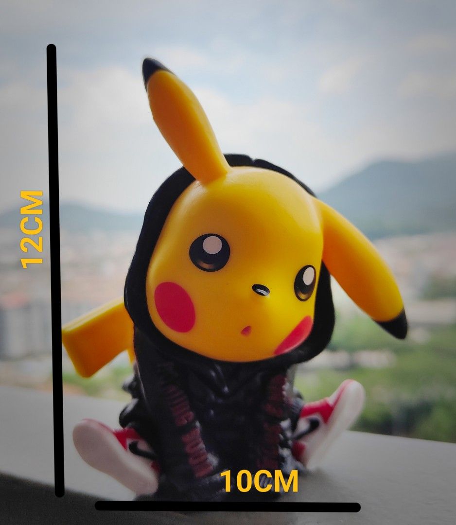 Brand New Trendy Hoodie sitting Pikachu!!!, Hobbies & Toys, Toys