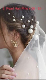Bridal Prom Pearl Hair Pins