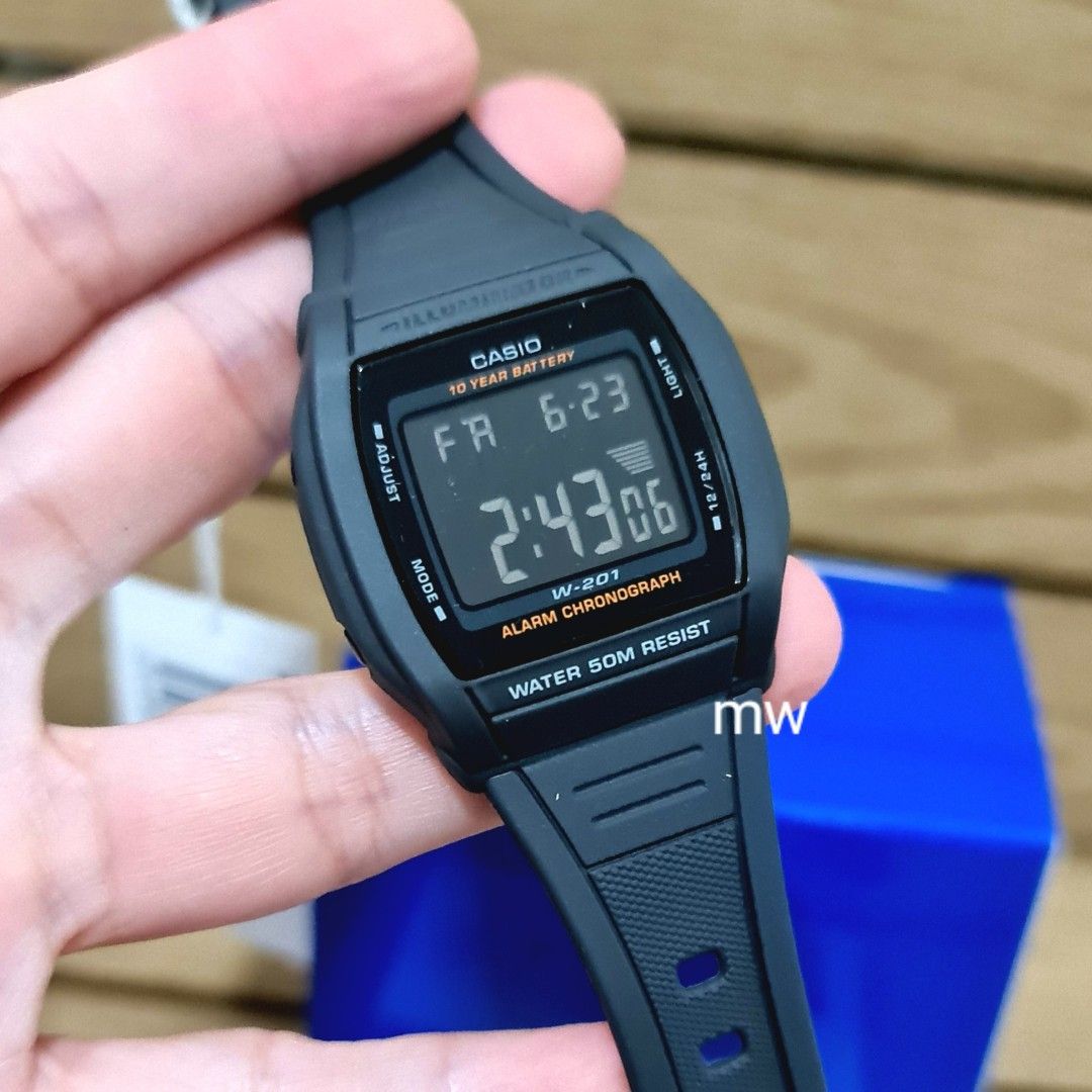 Casio Digital 10 years battery led light 50m sporty men s teens