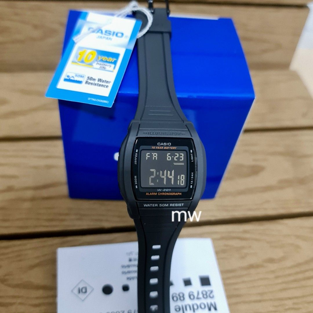 Casio w201 sales replacement band