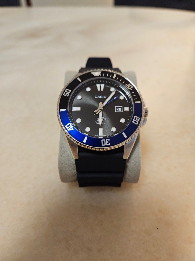 Casio mdv106 blue bezel outlet