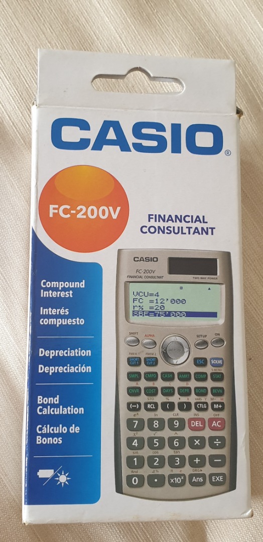 Casio fc hot sale 200v