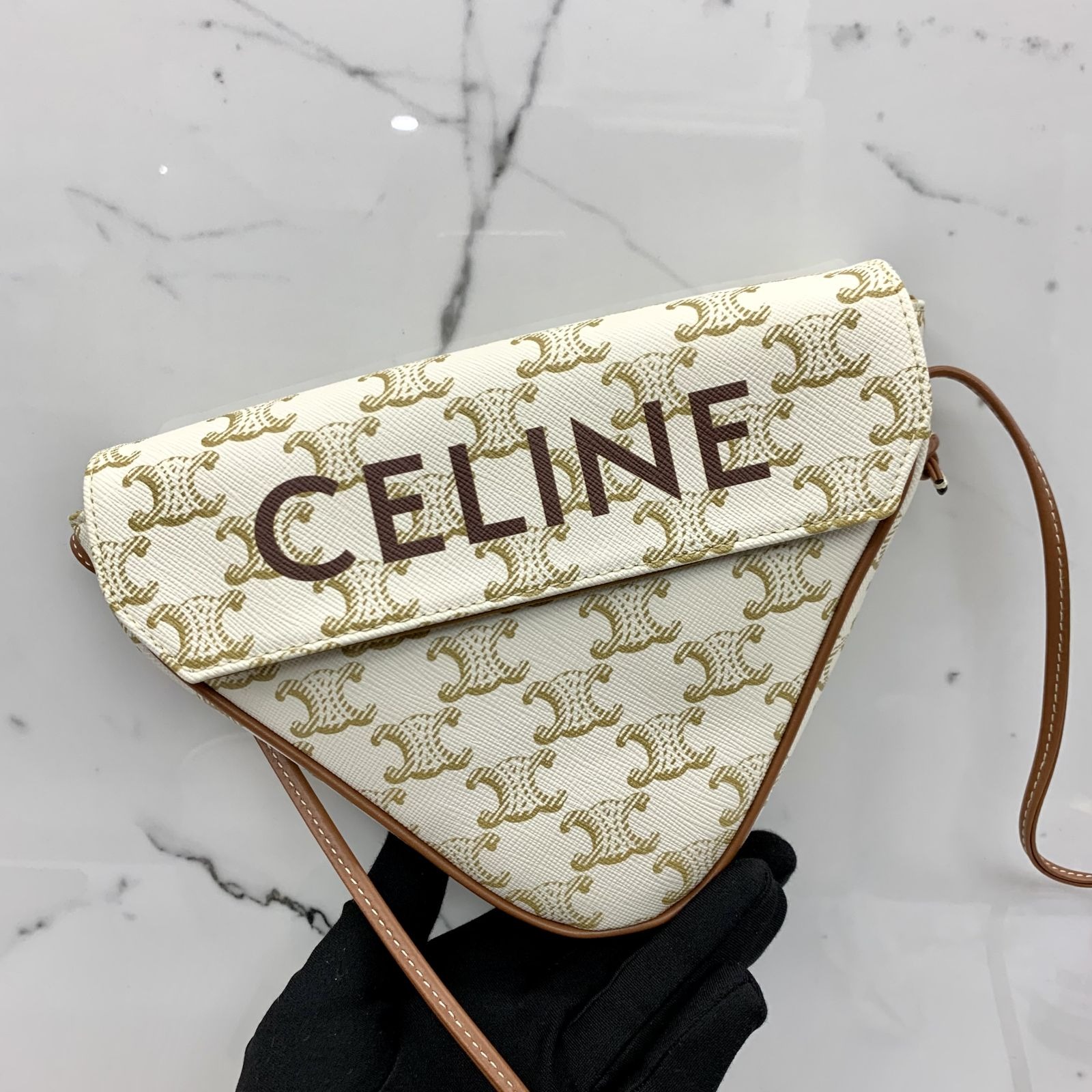 Celine shop white purse