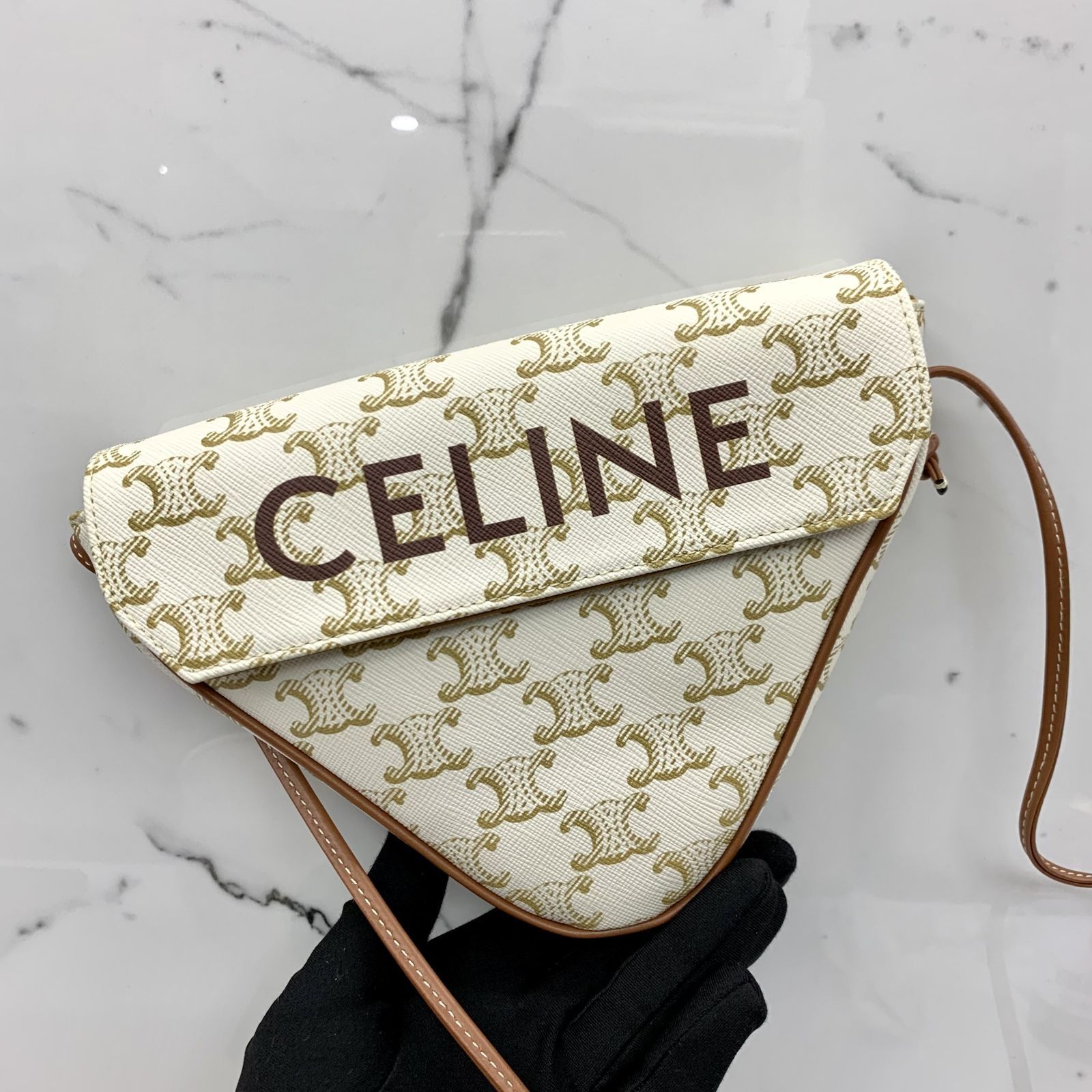 Celine triangle hotsell shoulder bag