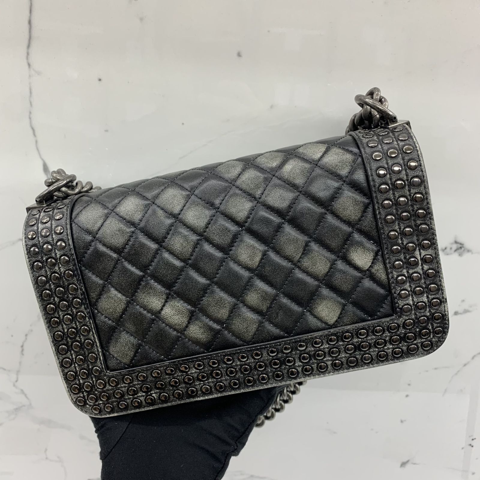 Chanel Medium Boy Flap Calf Leather Shoulder Bag