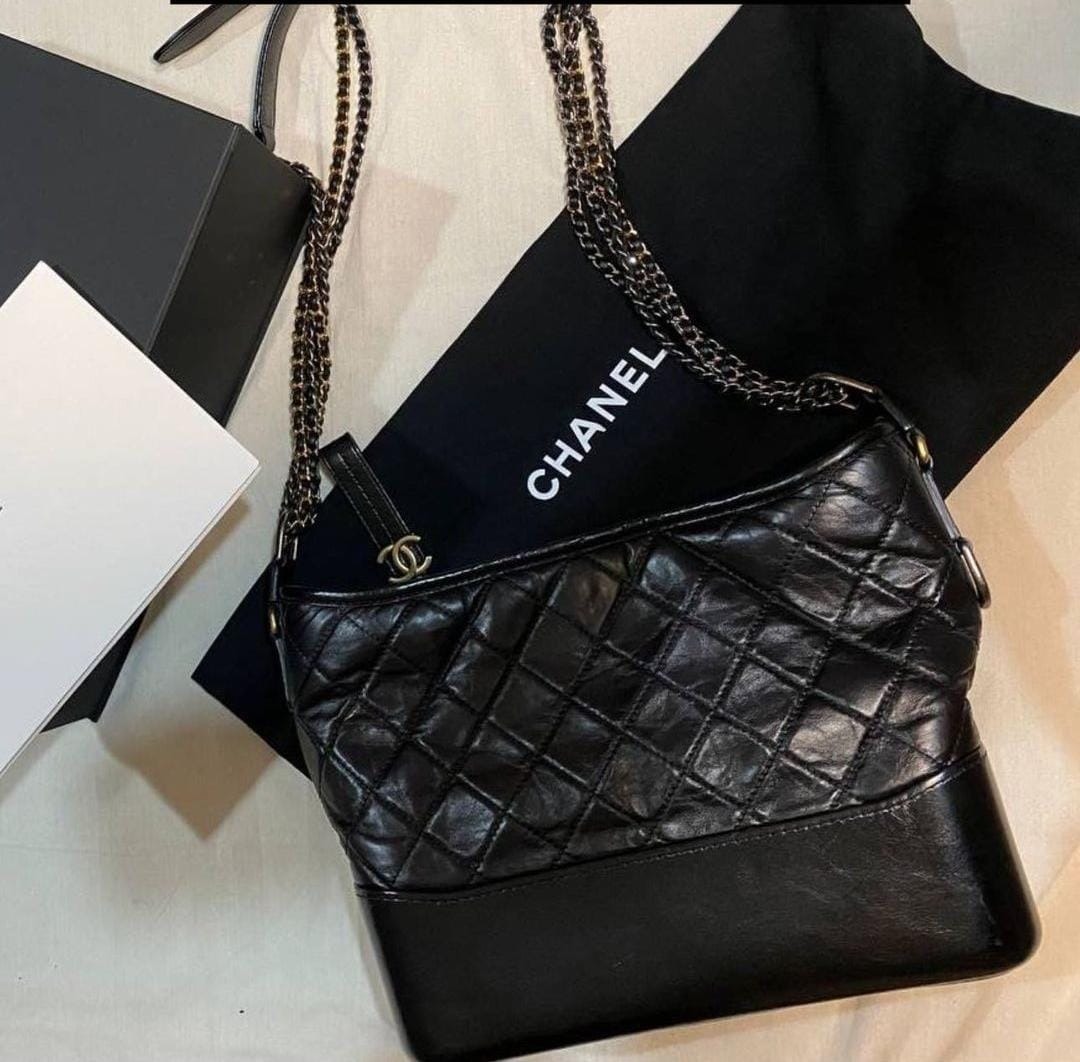 Chanel Gabrielle Medium GHW 26 (box, db, booklet , holocard) qc