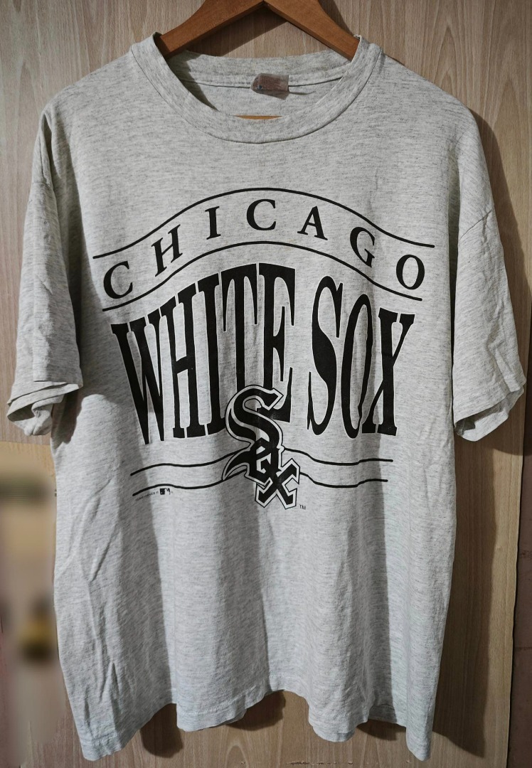 VTG 90s 1990 Chicago White Sox MLB Single Stich Hanes Heavyweight T-Shirt  Sz. L