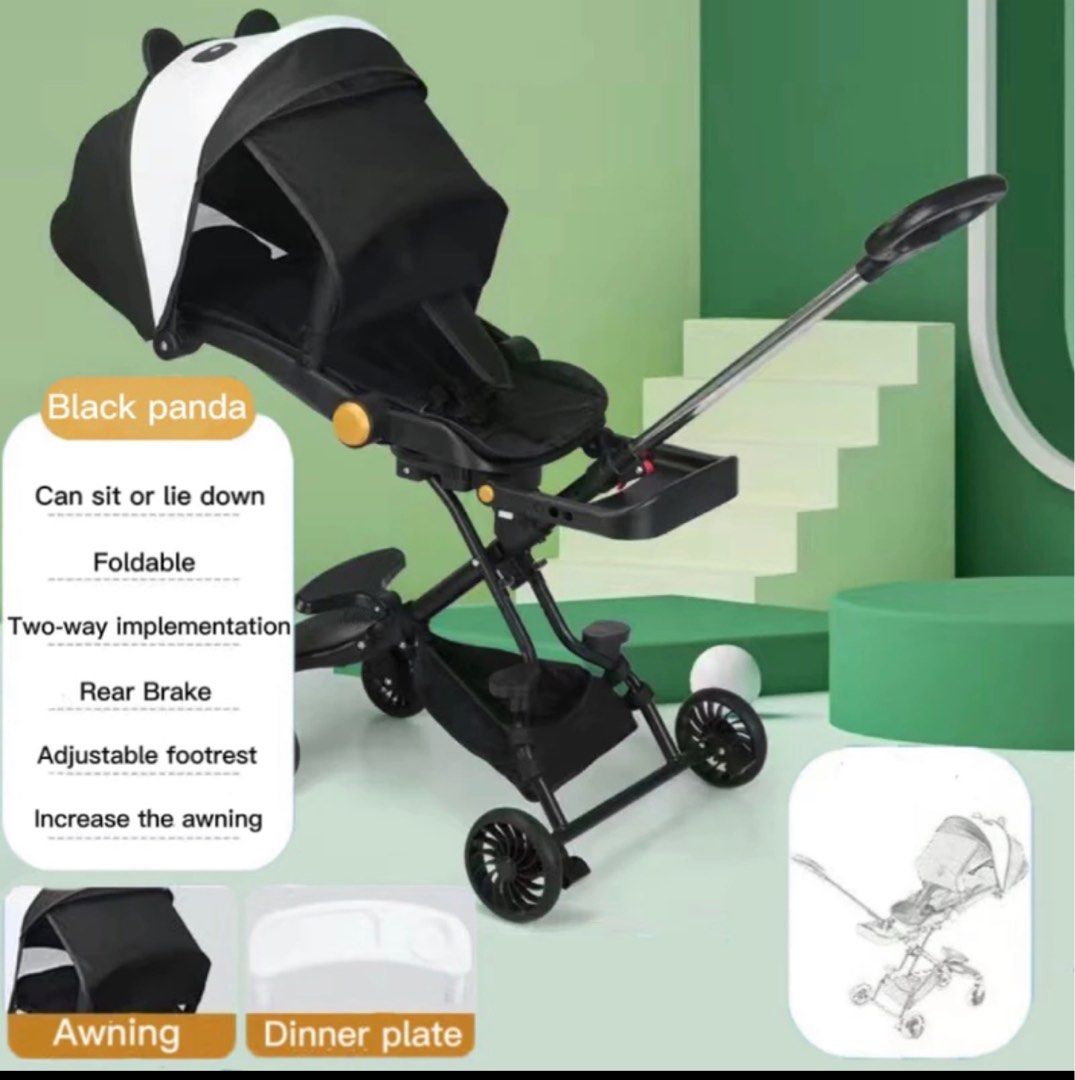 Children s two way stroller 1 6 years old lightweight foldable with four wheels for strolling baby strollers Babies Kids Going Out Strollers on Carousell