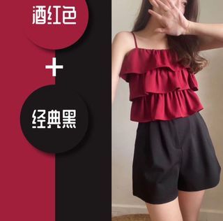 Classy 21 Wine Red Top