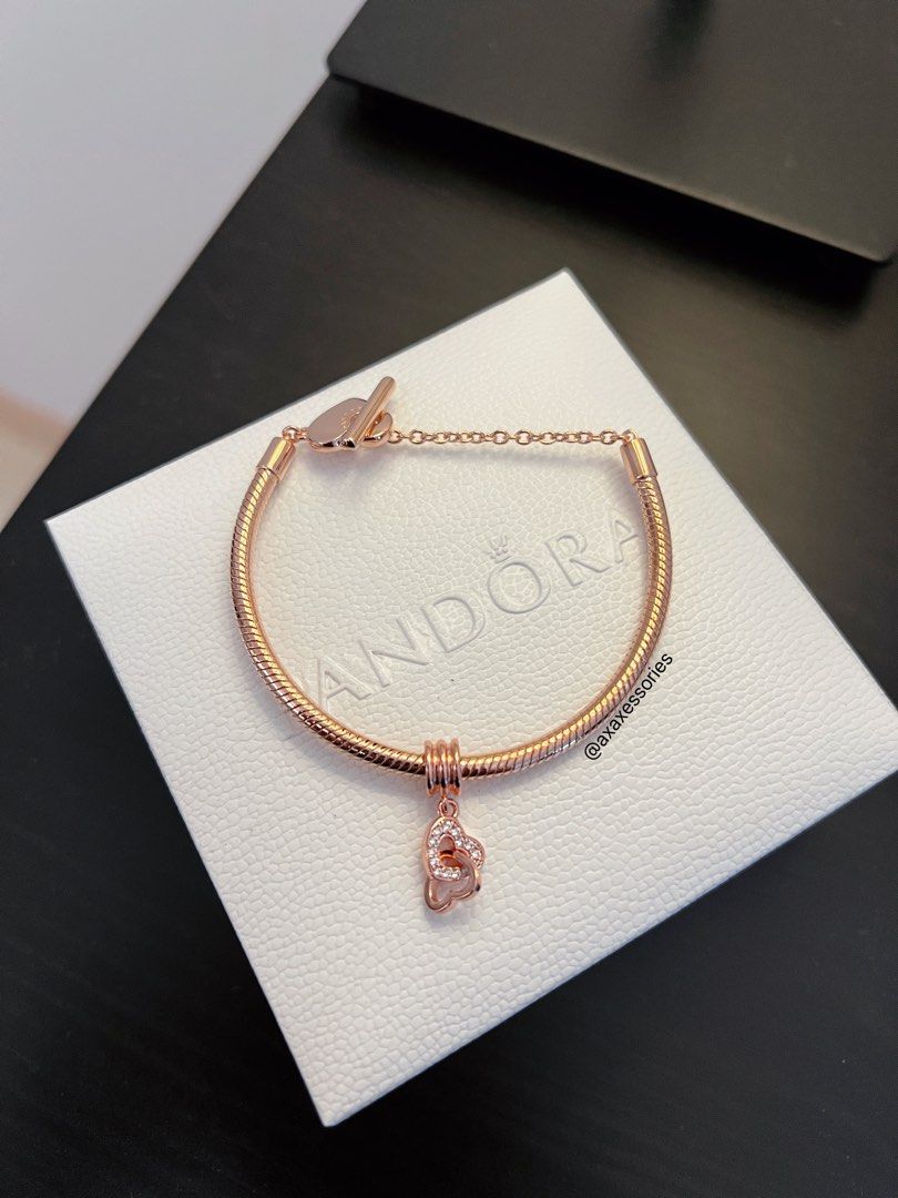 Rose gold pandora charms sale shop clearance