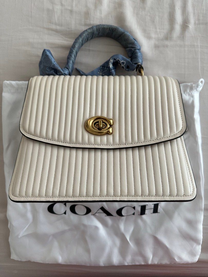 Coach parker quilted sales leather shoulder bag