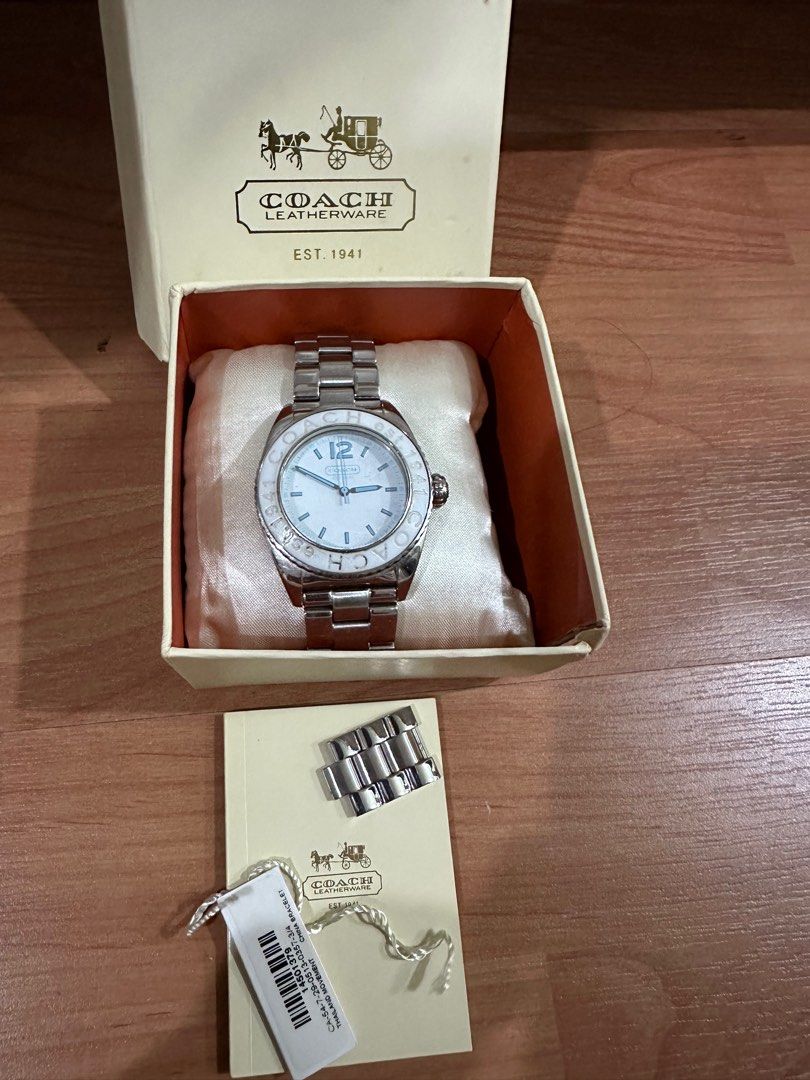 Coach sales leatherware watch