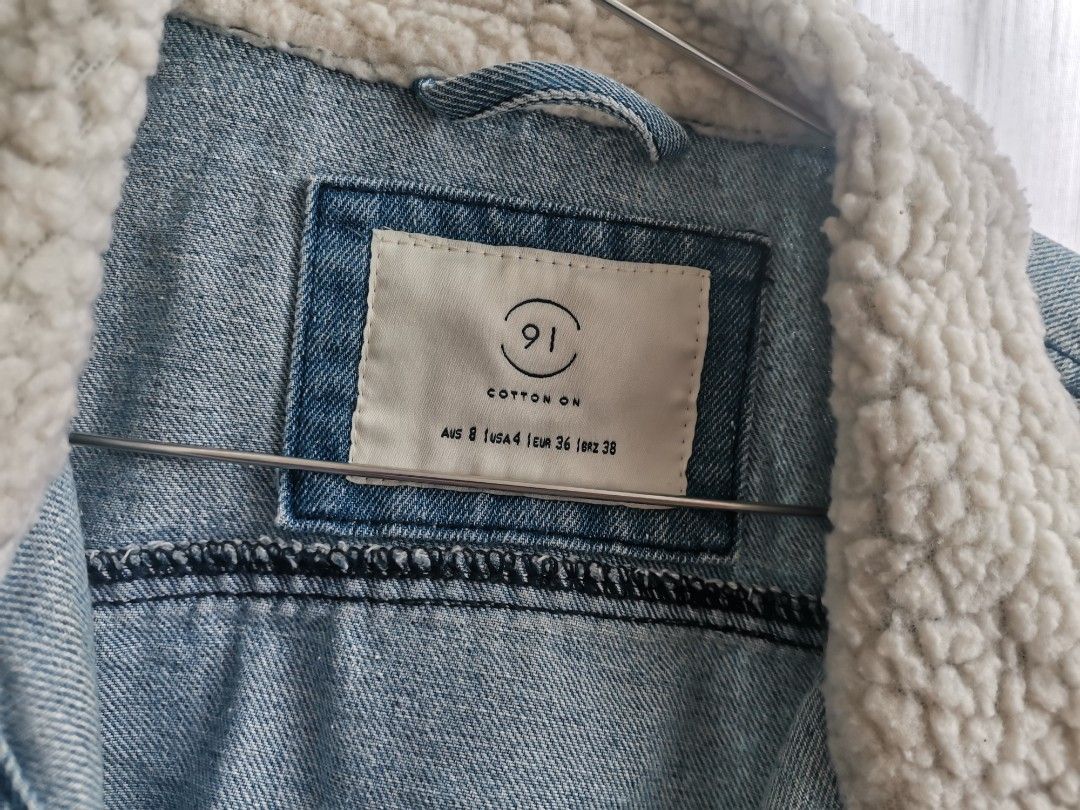 Fluffy jacket cotton on online