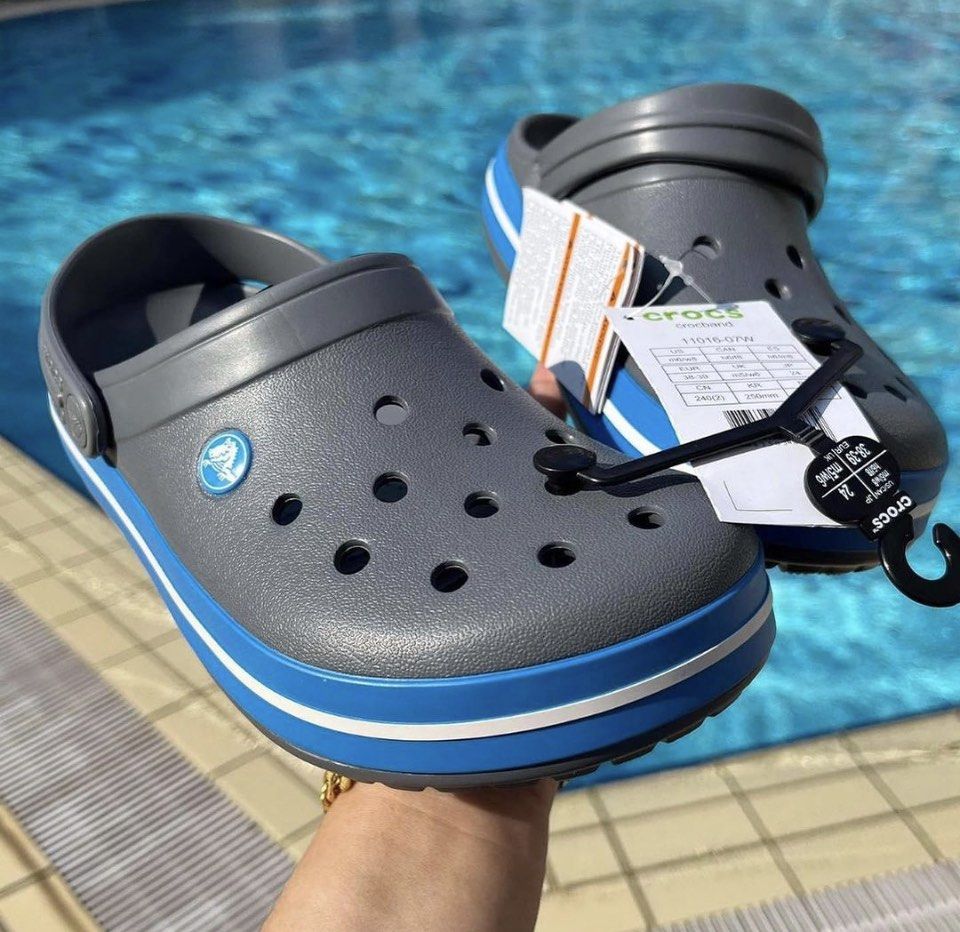 Charcoal ocean crocs new arrivals