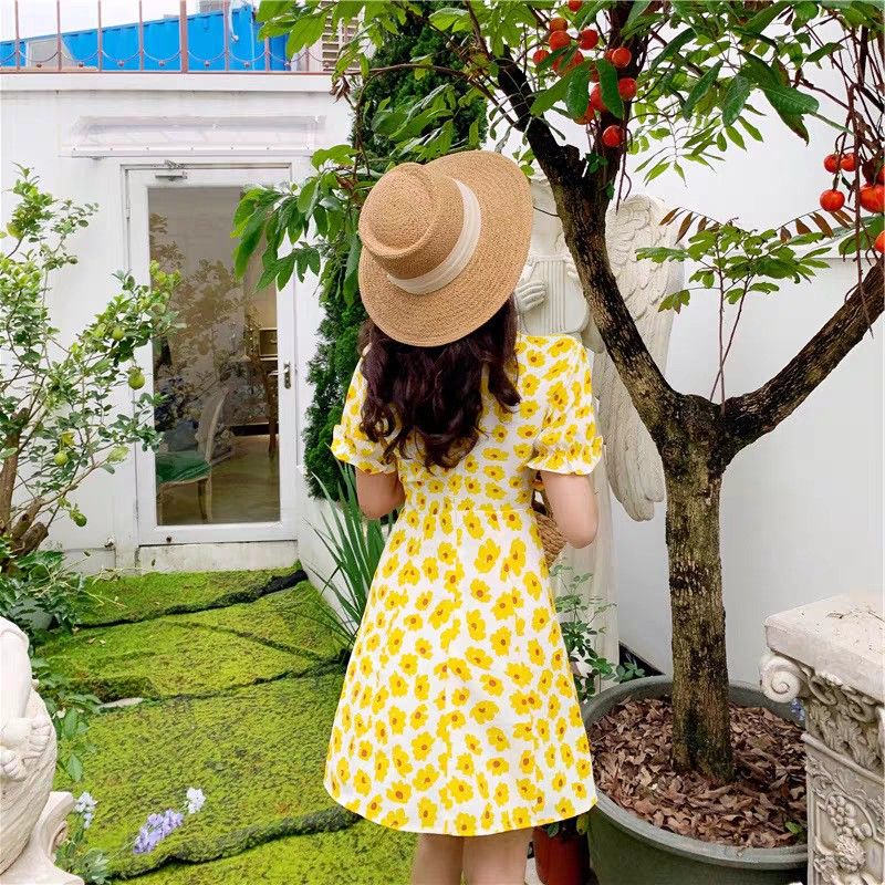 Cute yellow new arrivals dresses