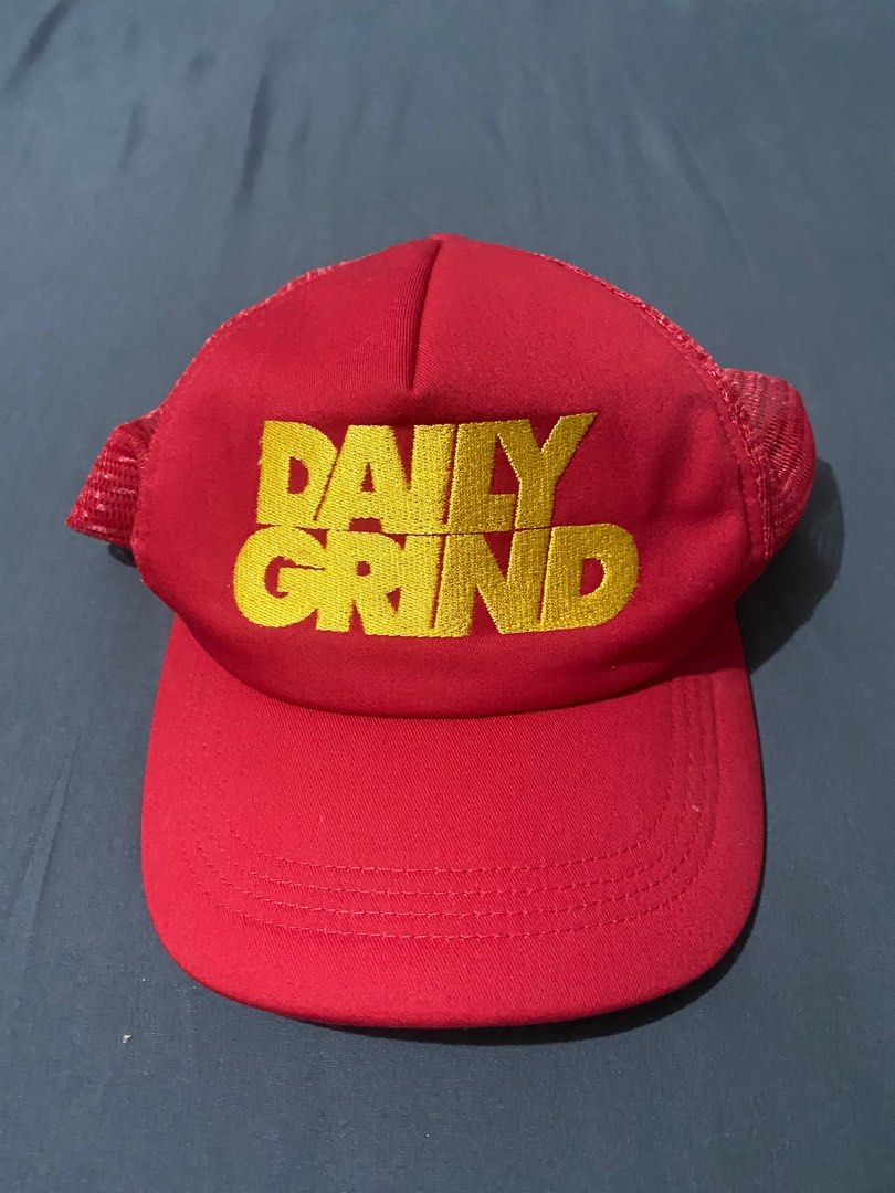 Daily Grind Trucker Cap with free Uniqlo Bucket Hat, Men's Fashion