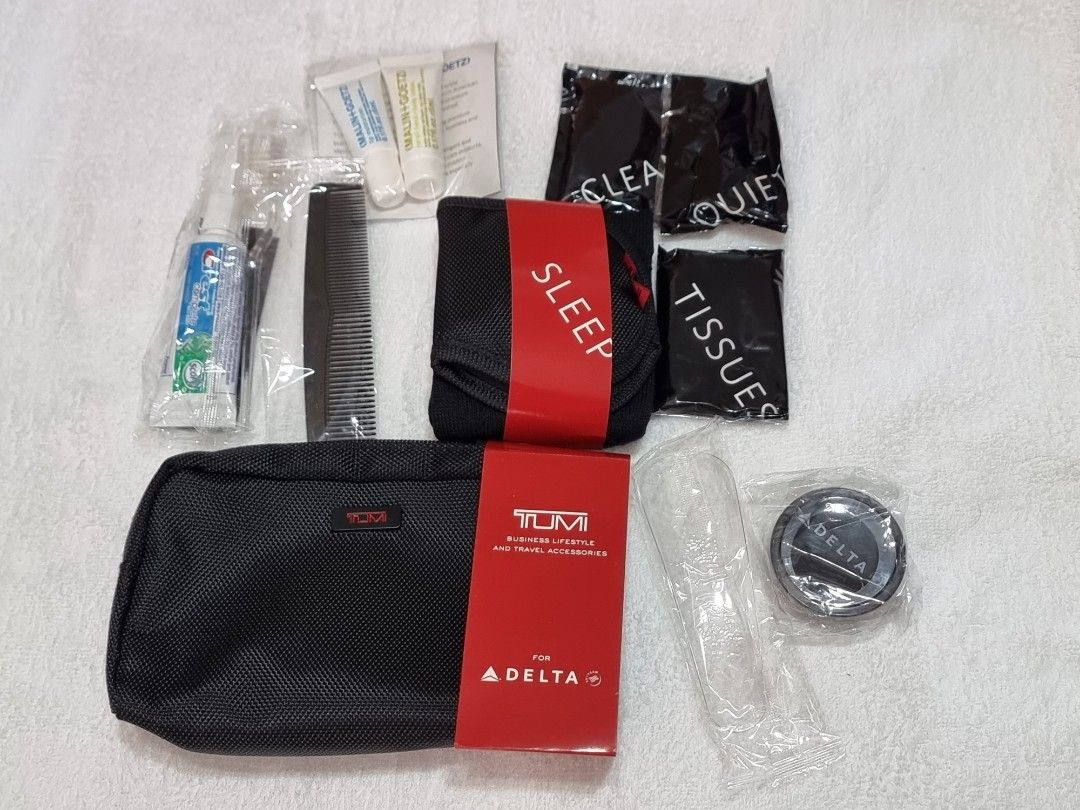 Delta airlines Business Class Tumi Amenity kit