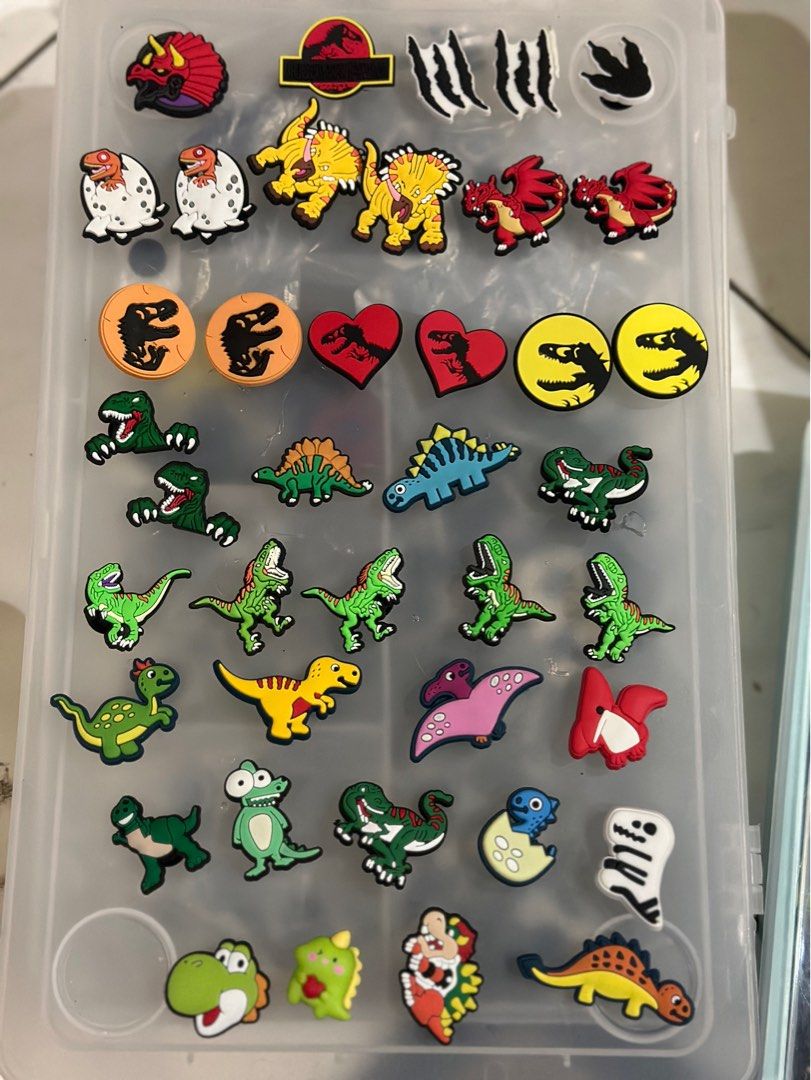 Dinosaur / Jurassic Park / Crocs Jibbitz, Men's Fashion, Footwear, Shoe