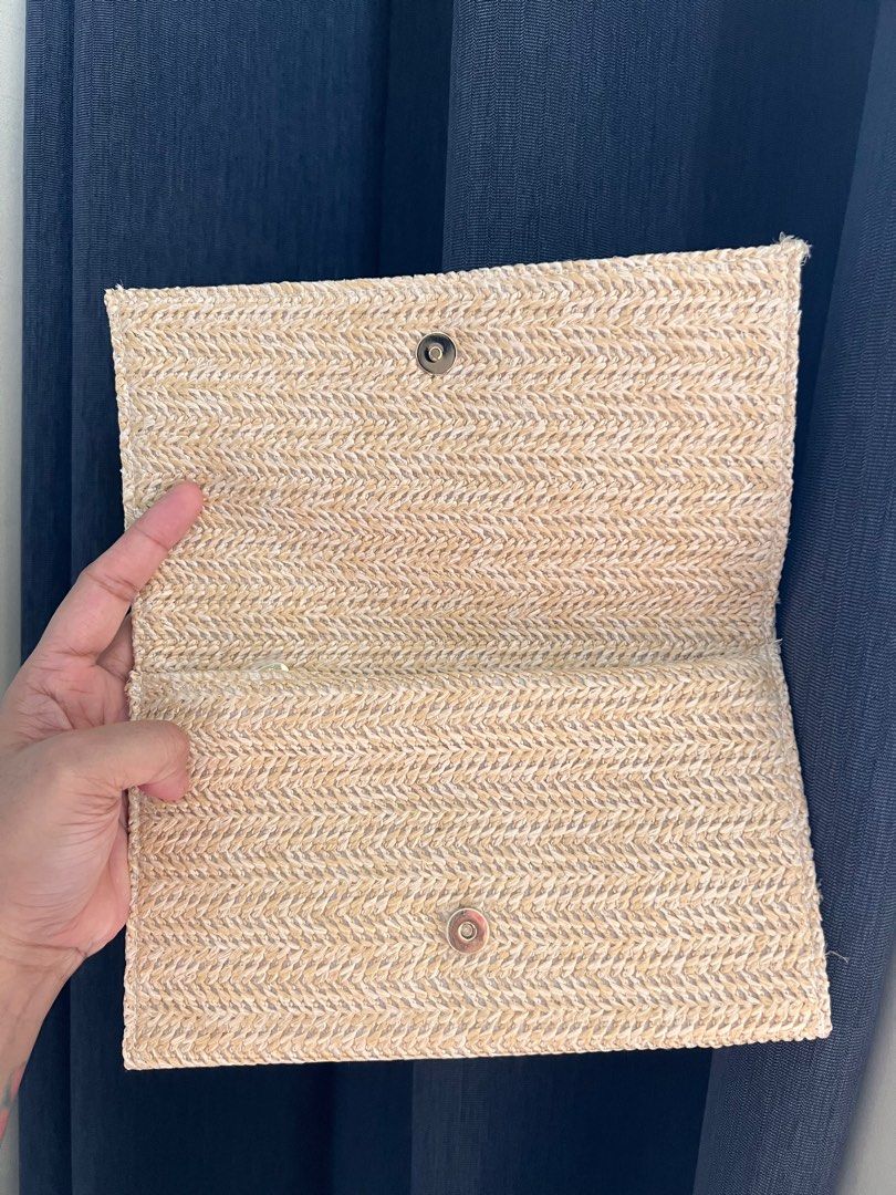 Dior Rattan Pouch (Category: Luxury Bags & Wallets) located in Mandaluyong City. Submitted by marz.shopping (Listing ID 1252781463, Image 2). Description: Got this as VIP gift Can be sling bag.