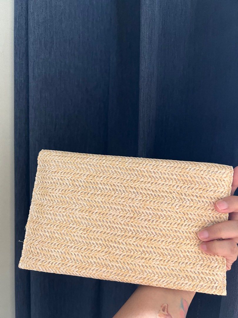 Dior Rattan Pouch (Category: Luxury Bags & Wallets) located in Mandaluyong City. Submitted by marz.shopping (Listing ID 1252781463, Image 3). Description: Got this as VIP gift Can be sling bag.