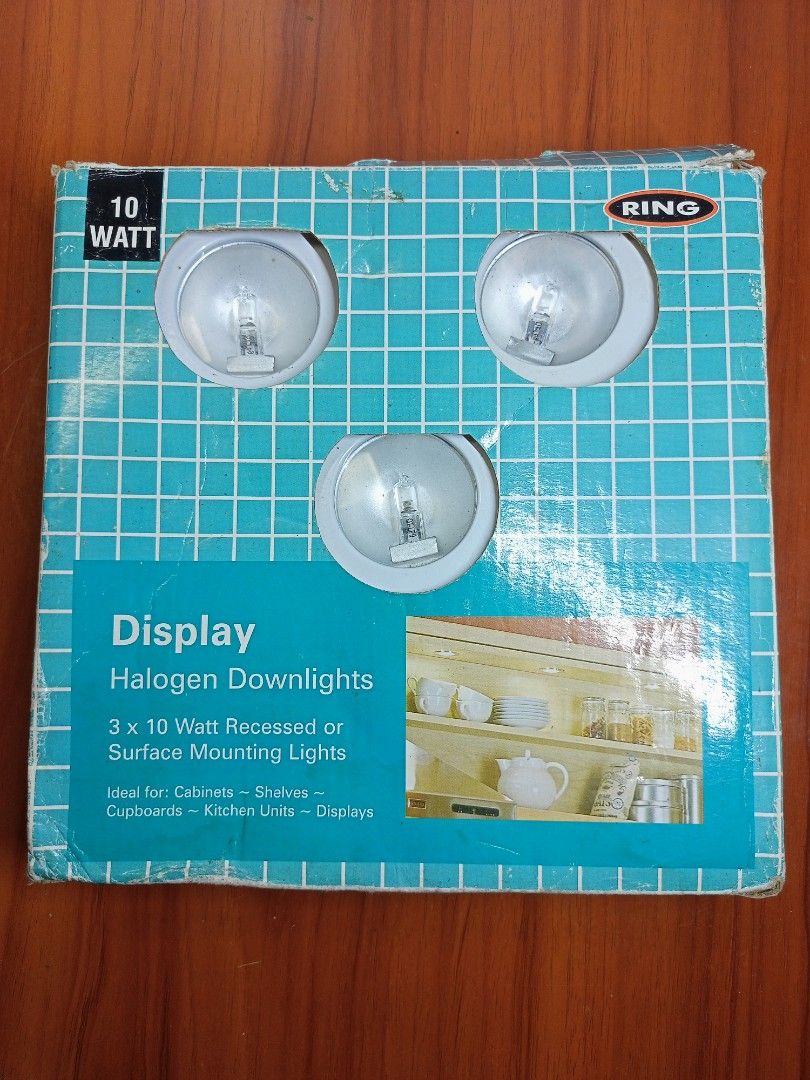 Display Halogen Surface Mount Downlights UK SURPLUS (Category: Lighting) located in Silang. Submitted by pickright (Listing ID 1252701500, Image 3). Description: Display Halogen Surface Mount Downlights UK SURPLUS Brand New Old Stock Voltage Input: 220 Volts.