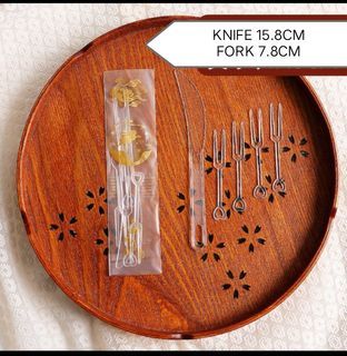 [10s] Disposable Knife & Fork Pick Set for Mid Autumn Mooncake Festival