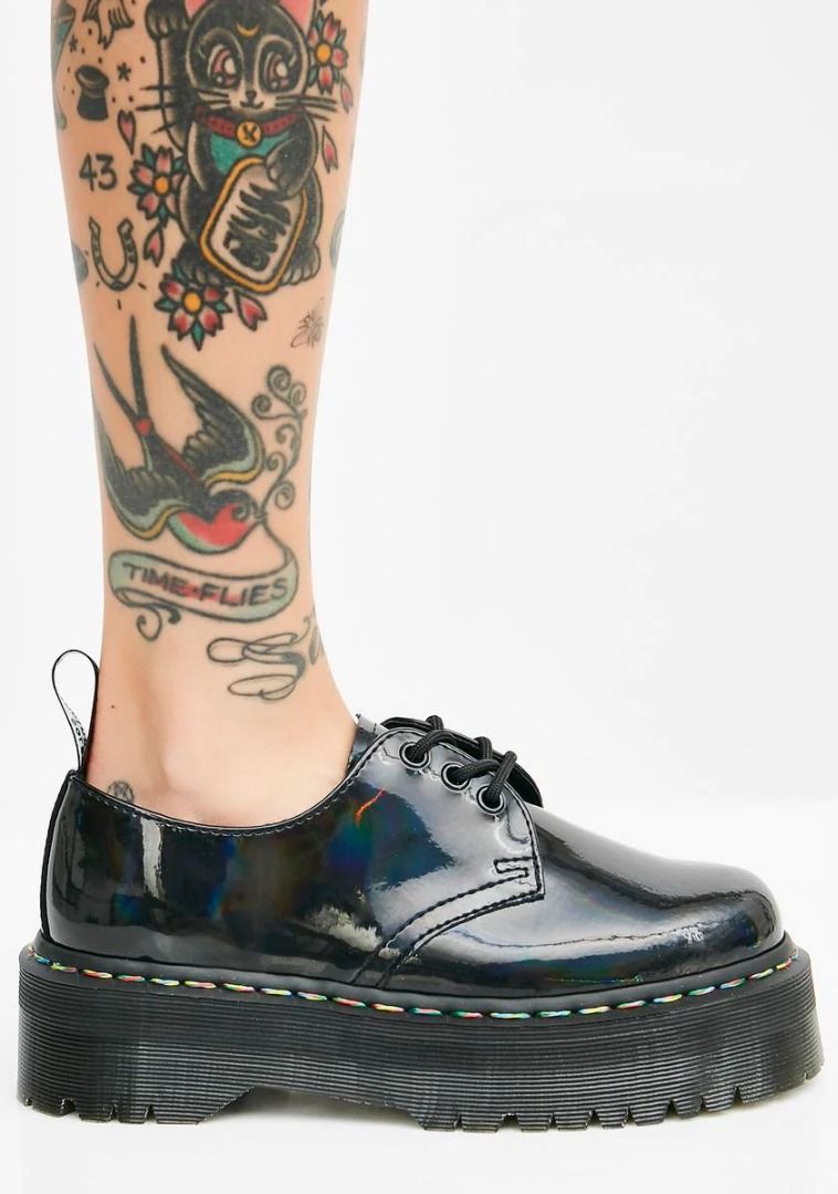 Dr martens 1461 rainbow patent platform cheap