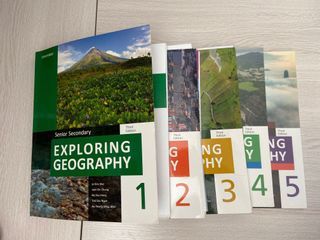 送question bank+mock !! DSE Geography Oxford Exploring Geography Textbook 1-5
