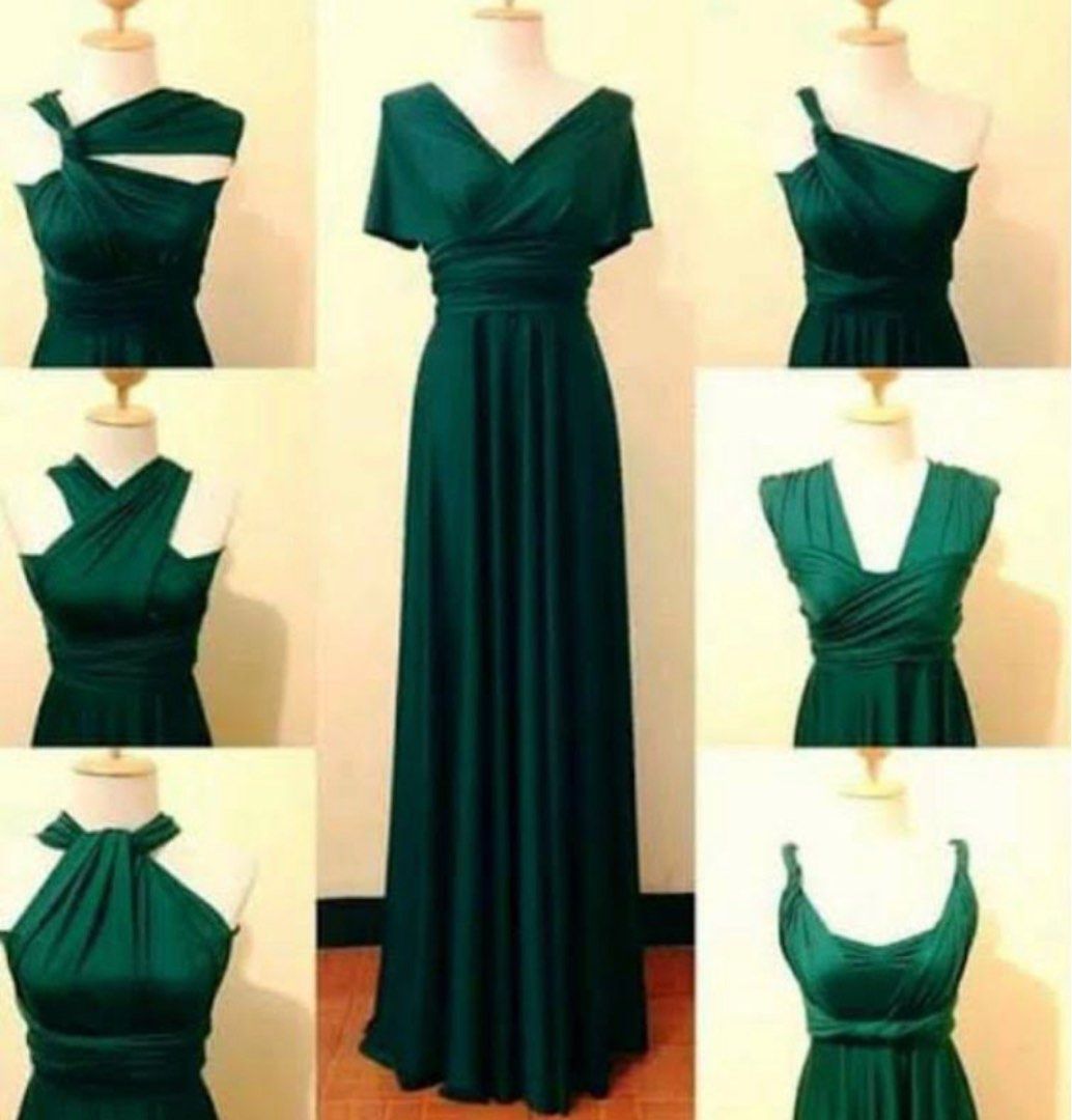 Emerald green infinity dress Women s Fashion Dresses Sets