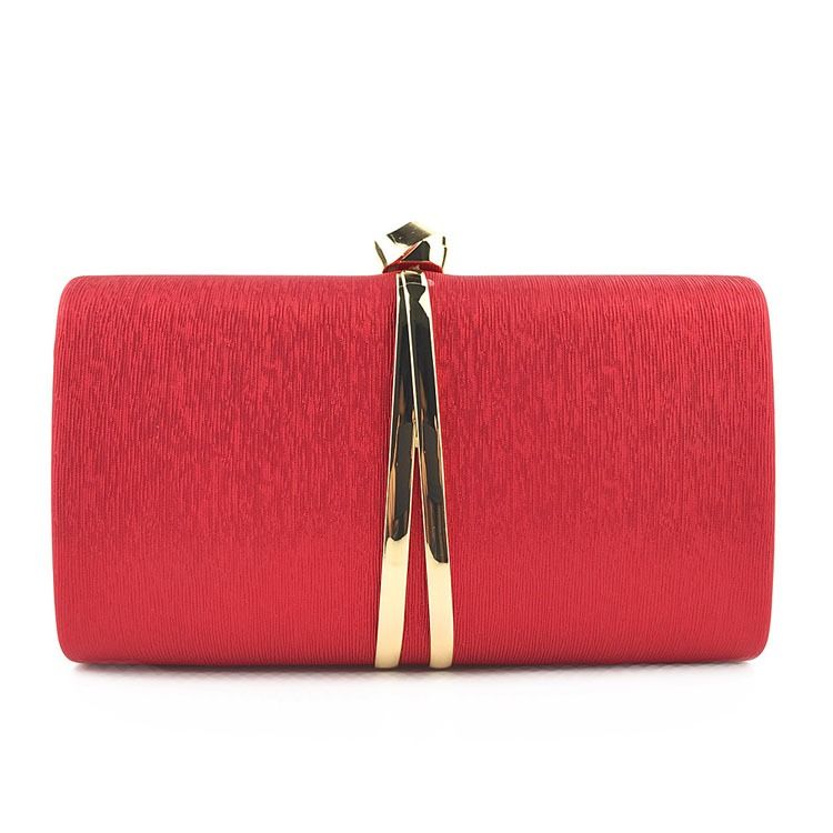 Red evening shop clutch bag