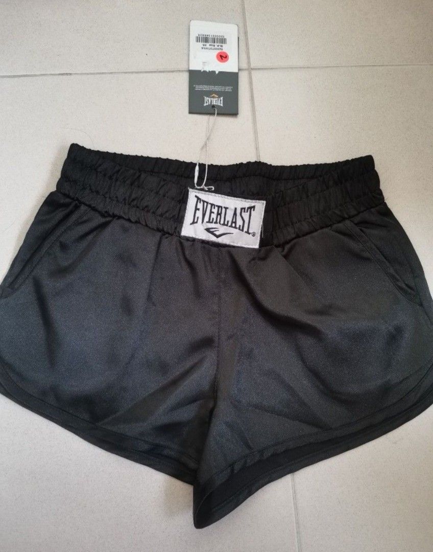 Everlast Black Shiny Boxing Shorts