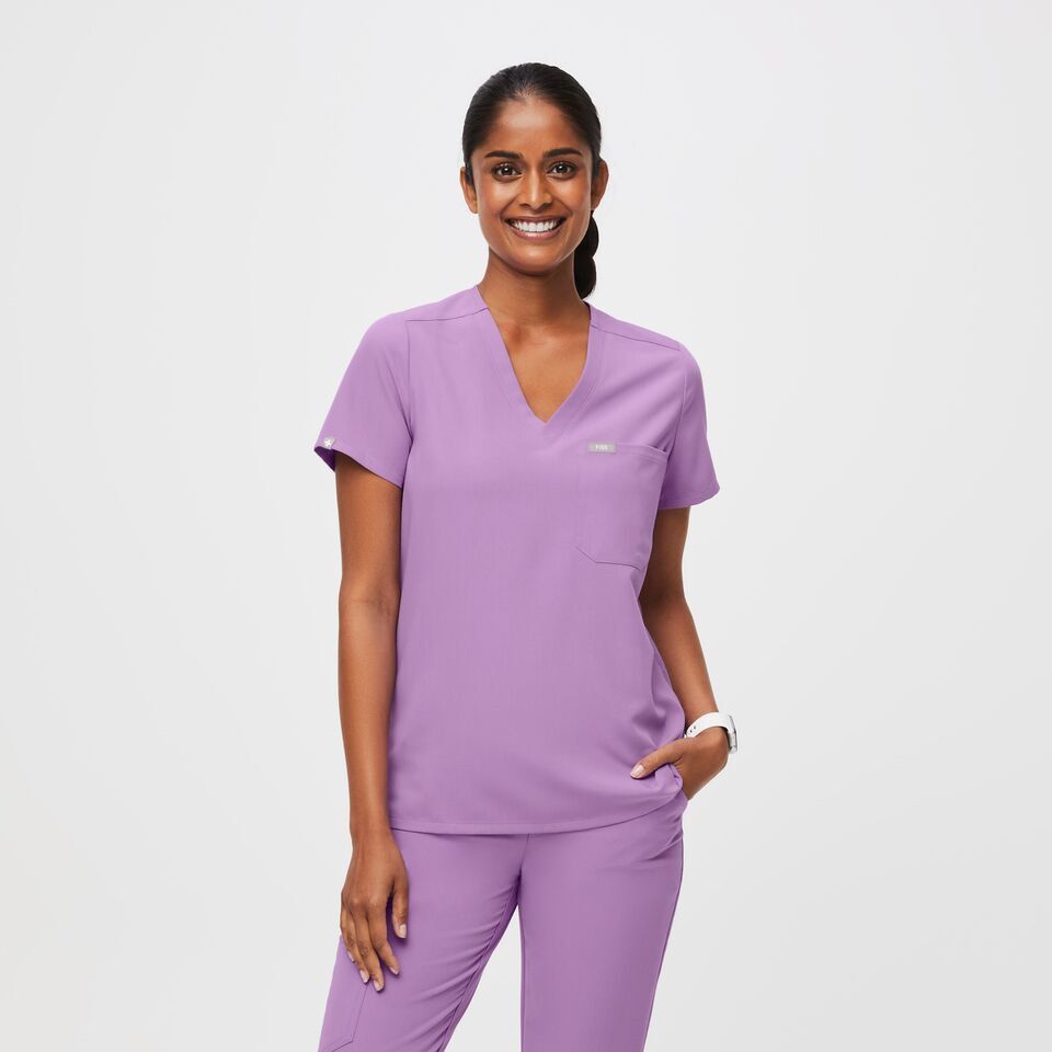 Lavender top scrub top