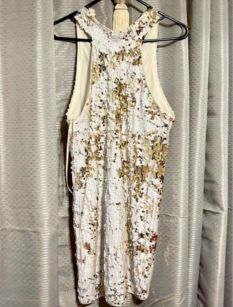 Forever 21 white sequin hotsell dress