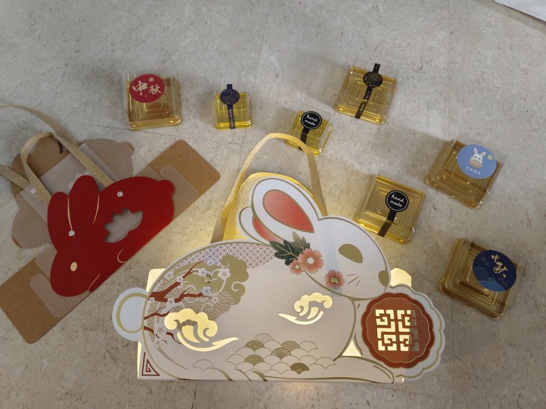 🥮FREE FAIRY LIGHTS💥 2-in-1 Lantern Gift Box for 50g 80g 100g