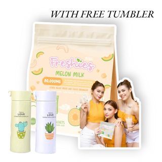 Freshies Melon Milk Drink Stress Relief Mood Booster Focus Enhancer 80,000mg with Free Tumbler