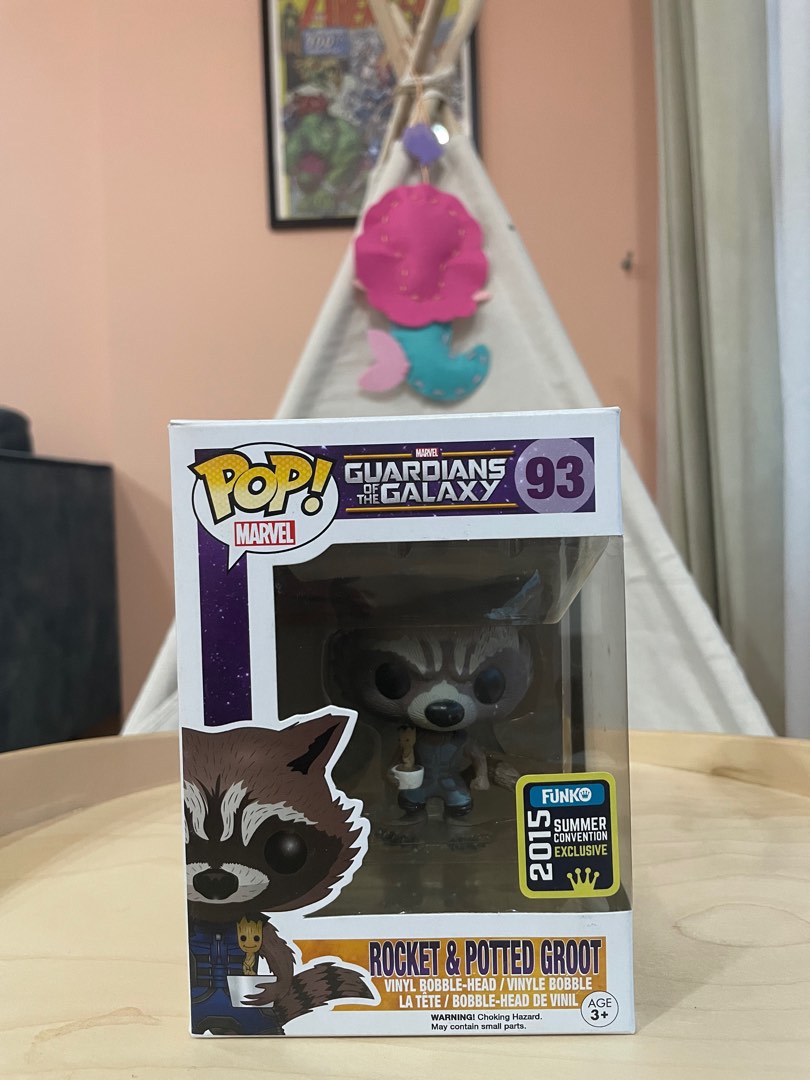 Funko Pop Marvel Guardians of the Galaxy Rocket Potted Groot no