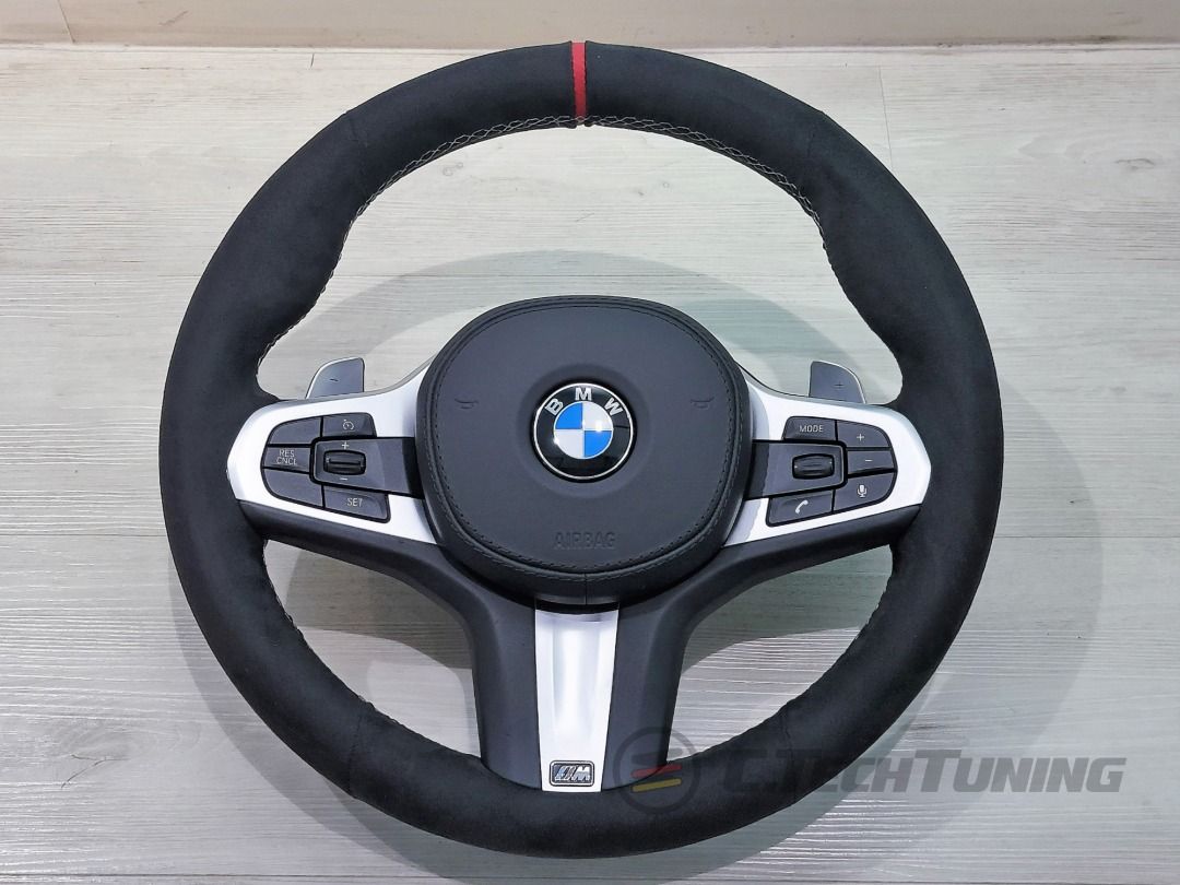 BMW M Performance Abdeckung Lenkrad Alcantara/Carbon für 5er-7er, X3, X4  (G01, G02, G11, G12, G30, G31, G32)