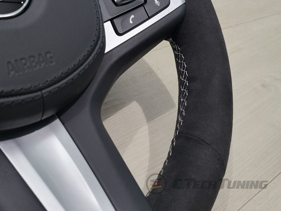 Genuine BMW /// M Sport Alcantara Steering Wheel including Airbag with ...