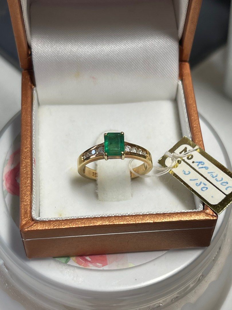 Genuine Emerald Ring Women s Fashion Jewelry Organisers Rings