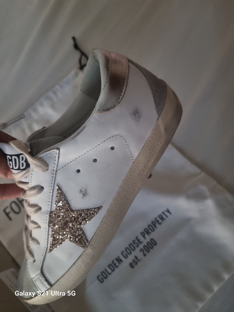 Golden goose hotsell gold glitter star