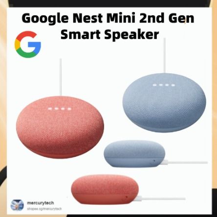 Google Nest Mini 2nd. Generation Smart Speaker w/ Google Assistant