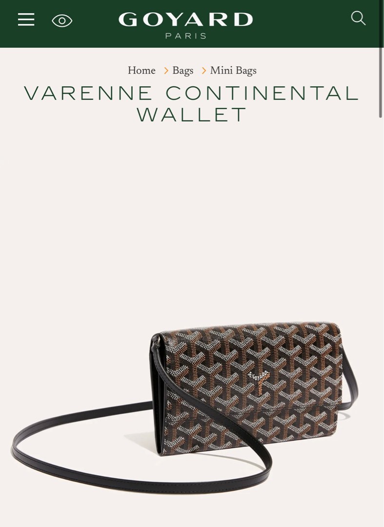 Goyard Goyardine Pink Varenne Continental Wallet Bag Palladium