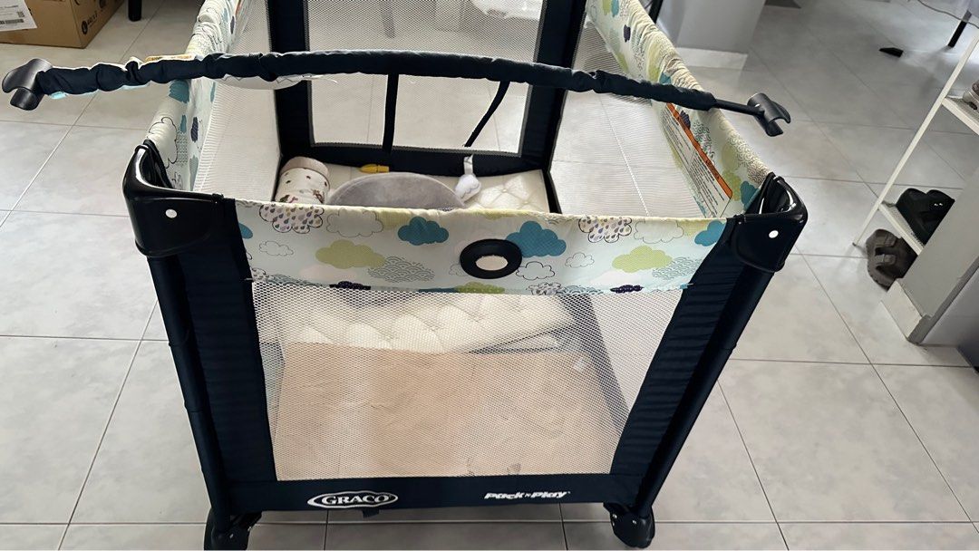 Graco Pack and Play portable baby crib Babies Kids Baby Nursery Kids Furniture Cots Cribs on Carousell